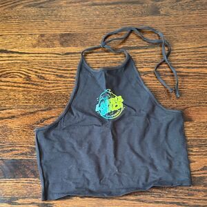 H&M Gray Divided Top